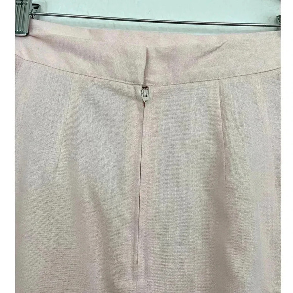 Pink Scallop Skirt Faux Wrap Sz 10 Soft VTG 1980's - Picture 2 of 8